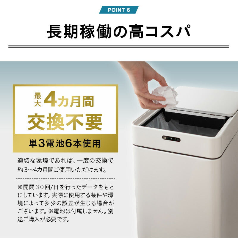 【専用】 購入はお控え下さい。 オゾン消臭機能付 電動スライドダストボックス ゴミ箱 42L