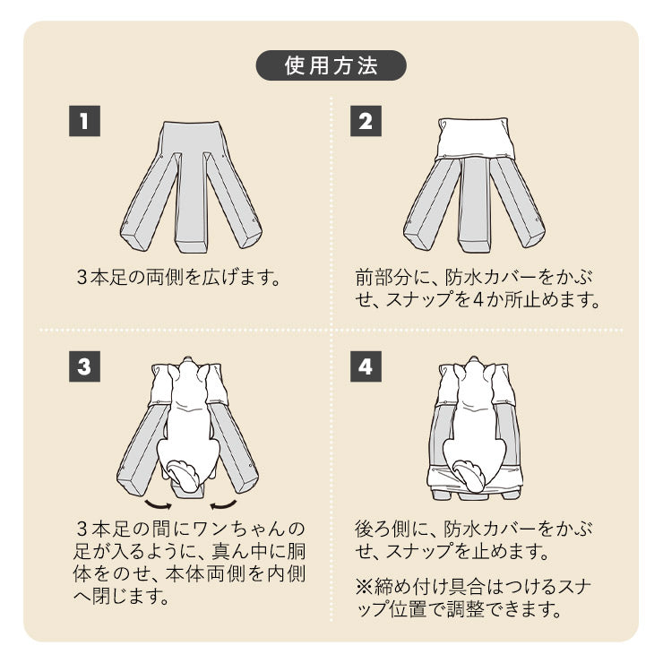 【新品未使用品】エムール　介護用ベッド　犬用　Mサイズ　防水カバー付き　ベージュ 誤嚥・床ずれ防止 E字型 介護用ドッグベッド 防水カバー付き M