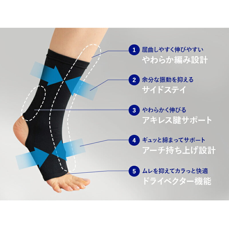 motus M-02100 スポーツ用具 ミズノ 足首用 サポーター 2枚組 日本製 吸湿消臭 M ／ L | 寝具