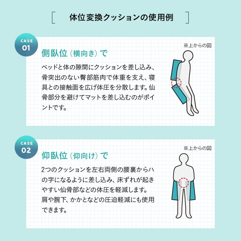 体位変換クッションセット 体位変換クッション 2個セット 介護クッション リハビリ