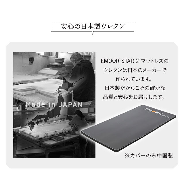 エムールスター2 高弾性 オーバーレイマットレス シングルサイズ