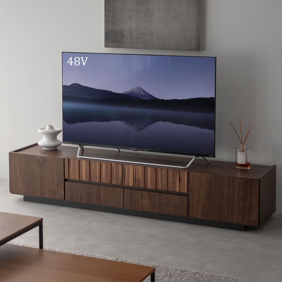 【新品未開封】ローボード テレビ台 テレビボード 幅180cm 75インチ迄対応 テレビ台 ローボード 180 テレビボード 収納 収納付き 幅180