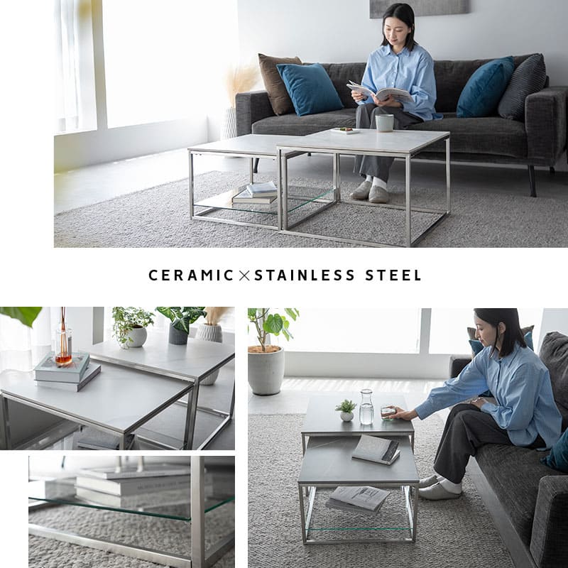 【良品】シンプル ネストテーブル 良品】シンプル ネストテーブル 無印良品から（おそらく）初の